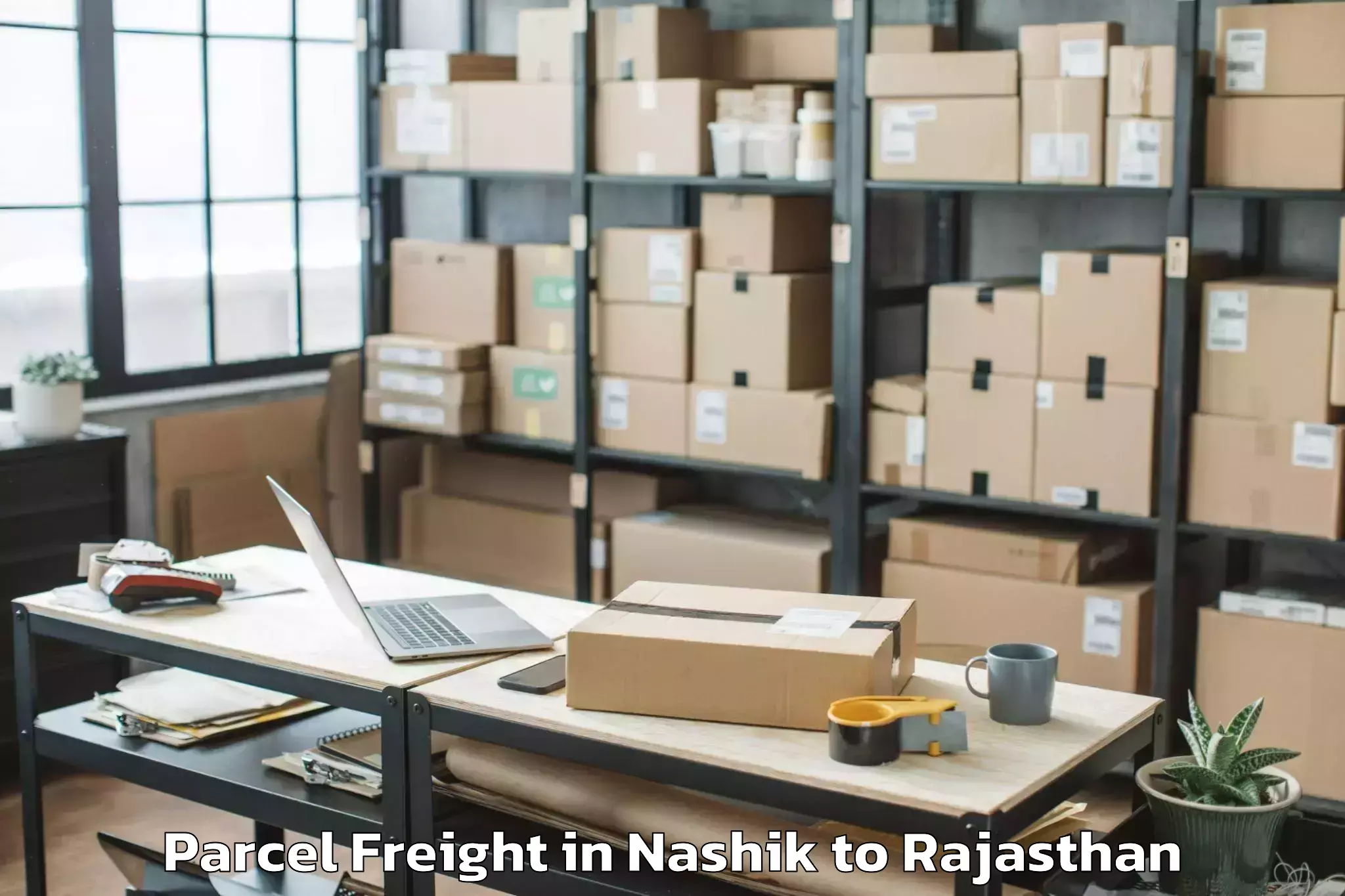 Easy Nashik to Sanchore Parcel Freight Booking